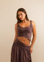 plum maxi skirt 