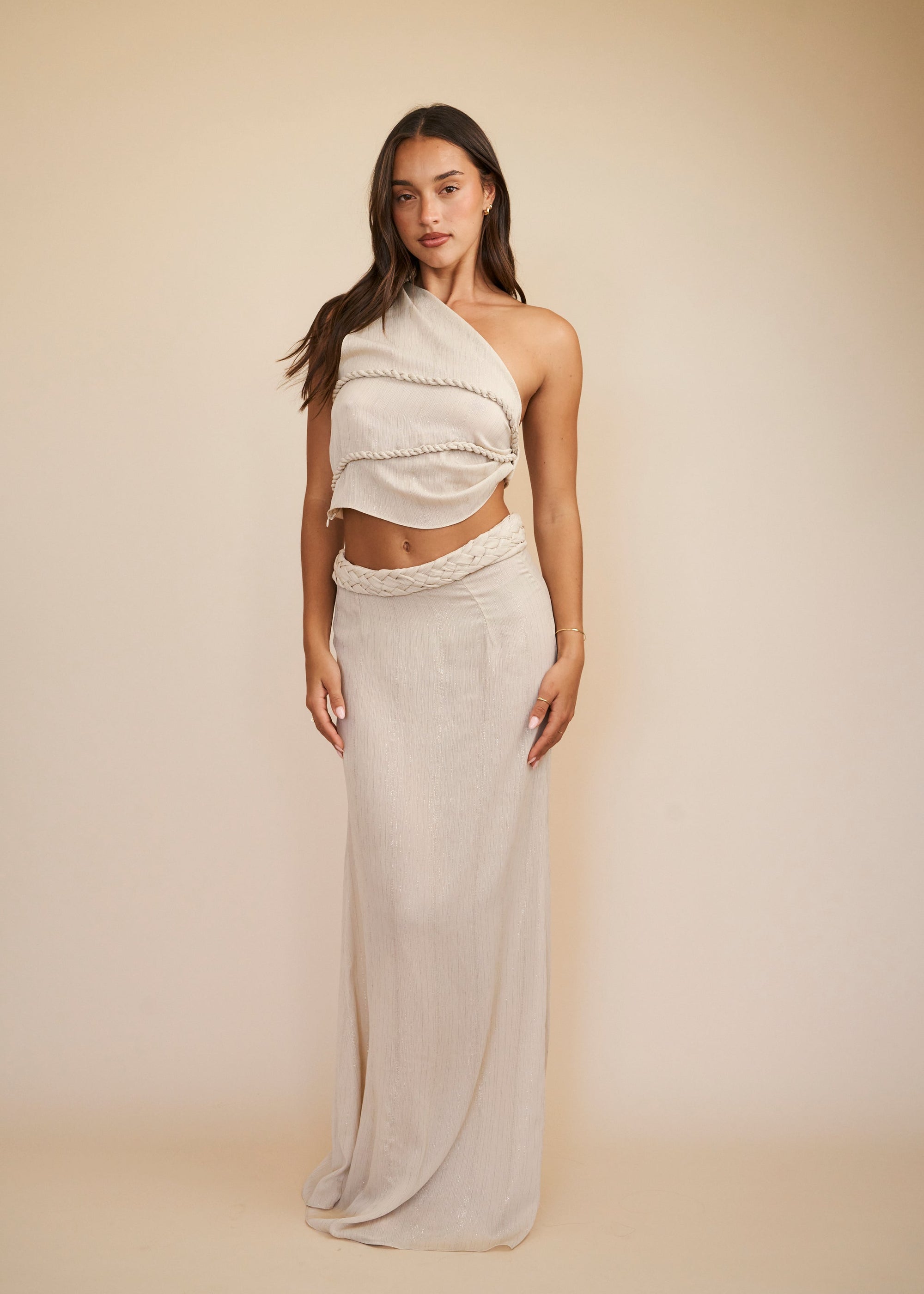 Ivory maxi skirt