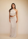 Ivory maxi skirt