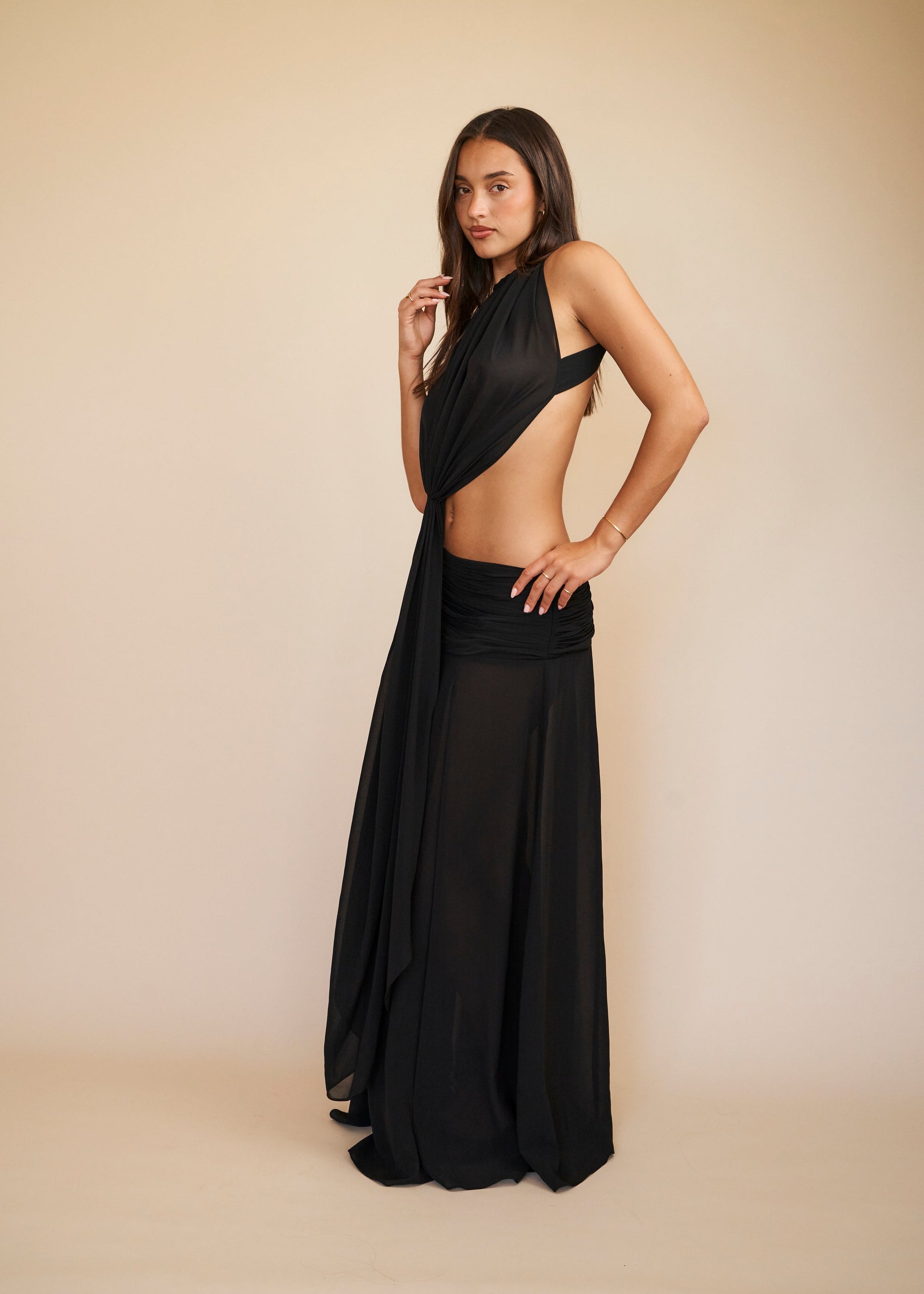 Black formal two piece