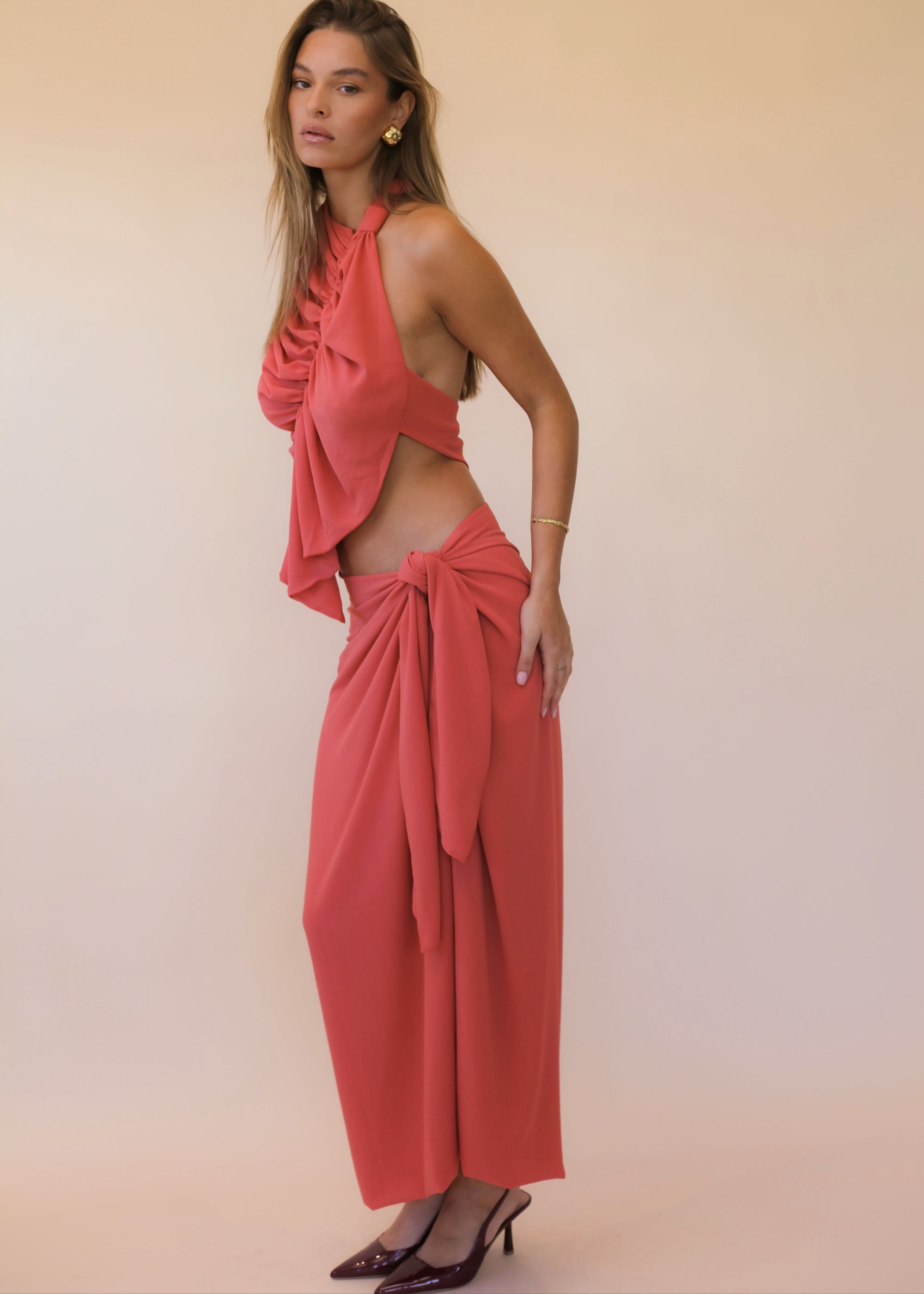 coral orange set