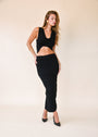 black skirt