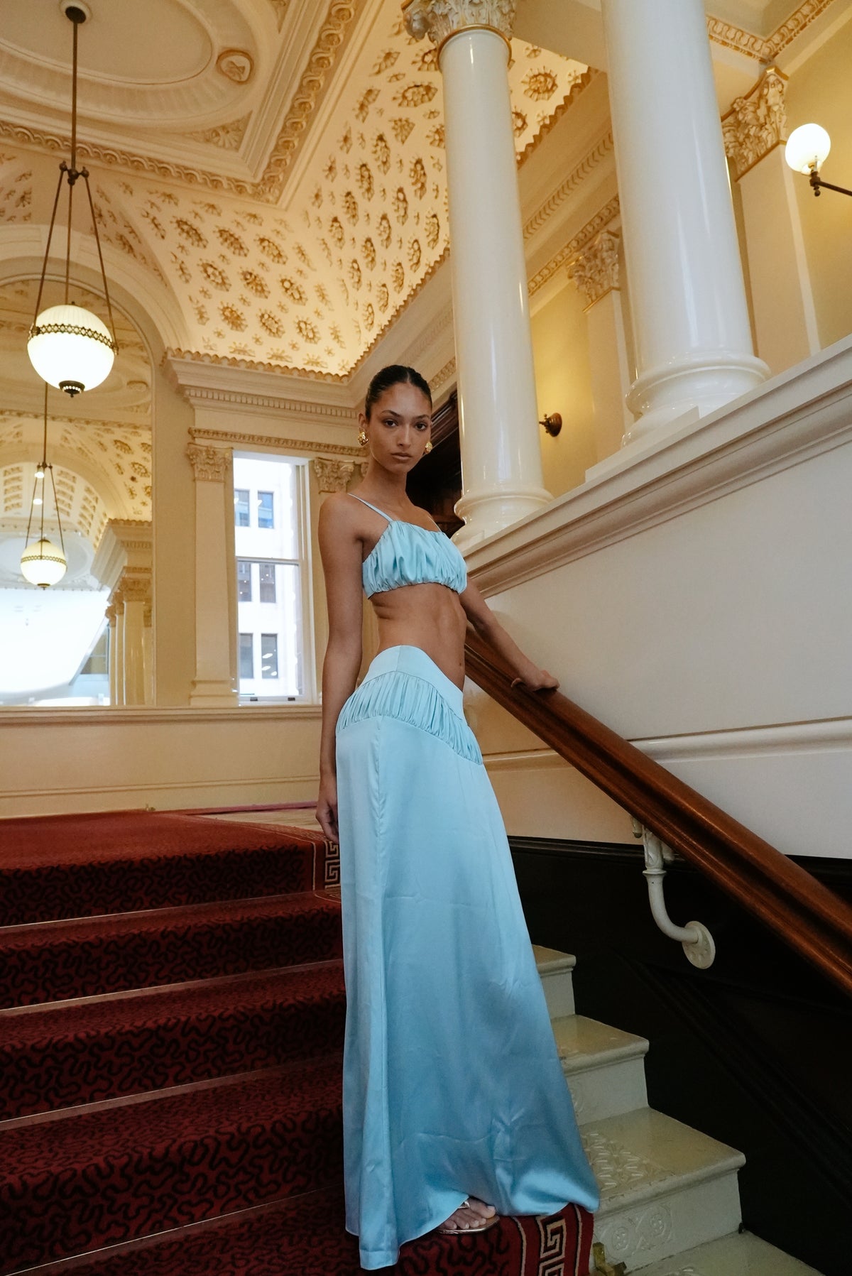 GAIA SKIRT ICE BLUE