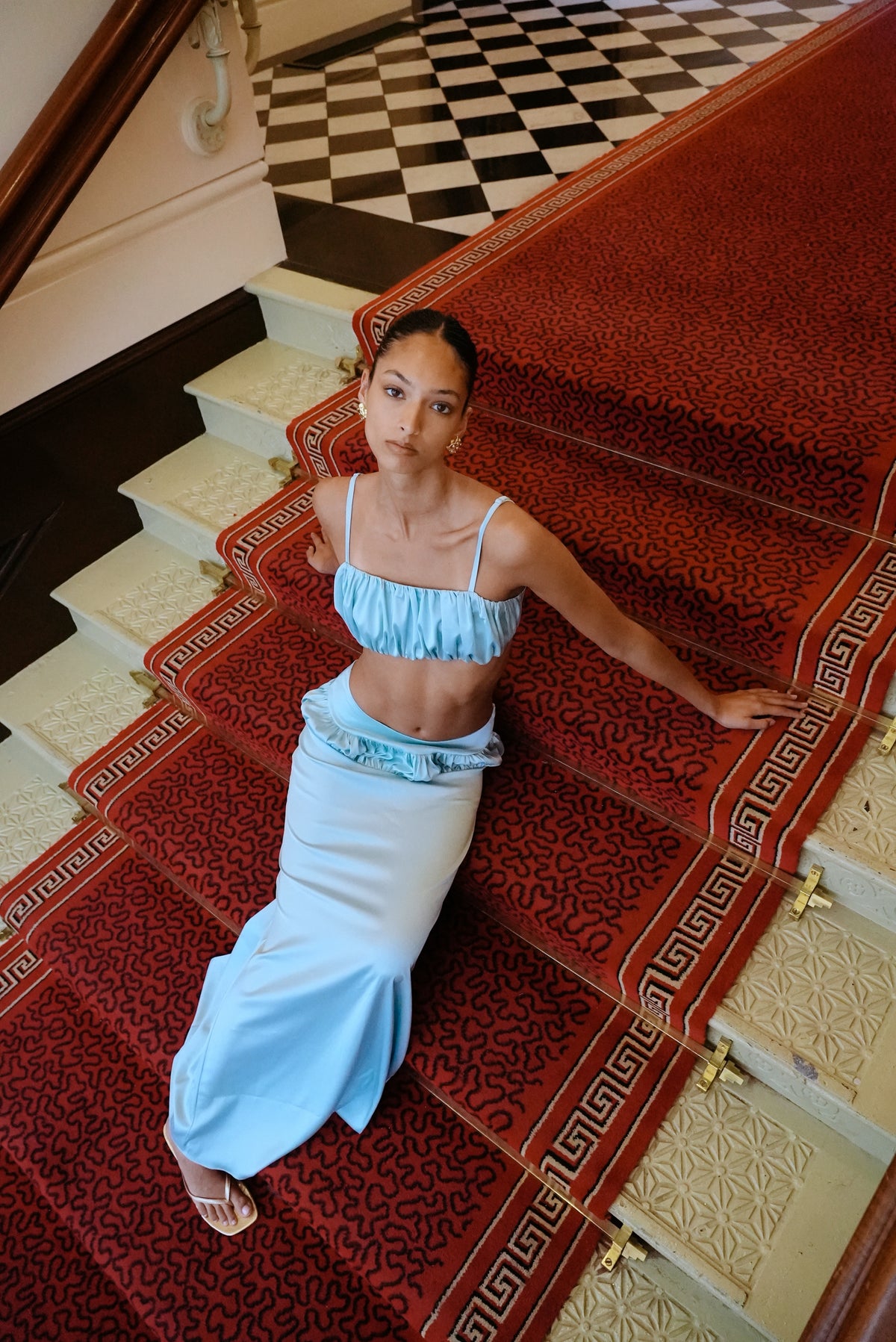 GAIA SKIRT ICE BLUE