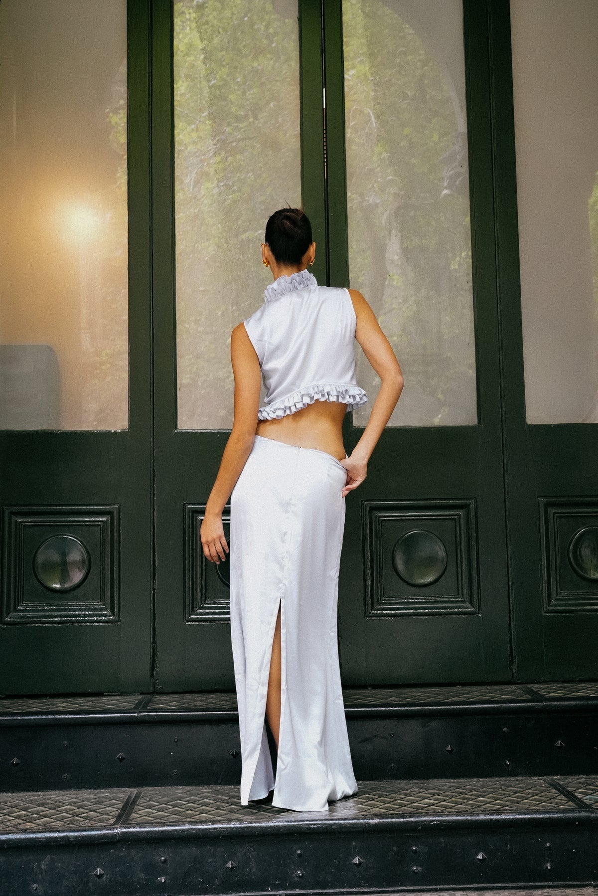THEA SKIRT SILVER