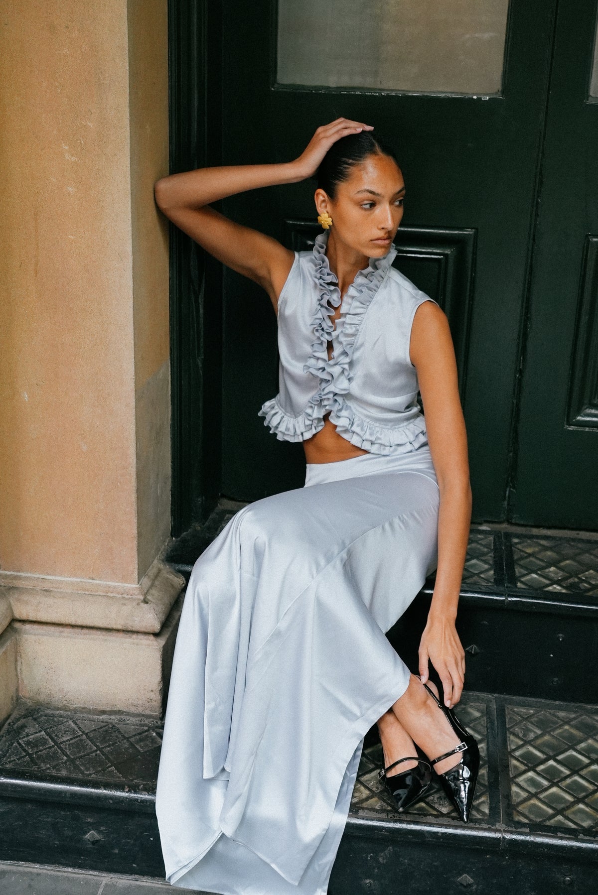 THEA SKIRT SILVER