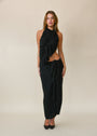 black maxi skirt