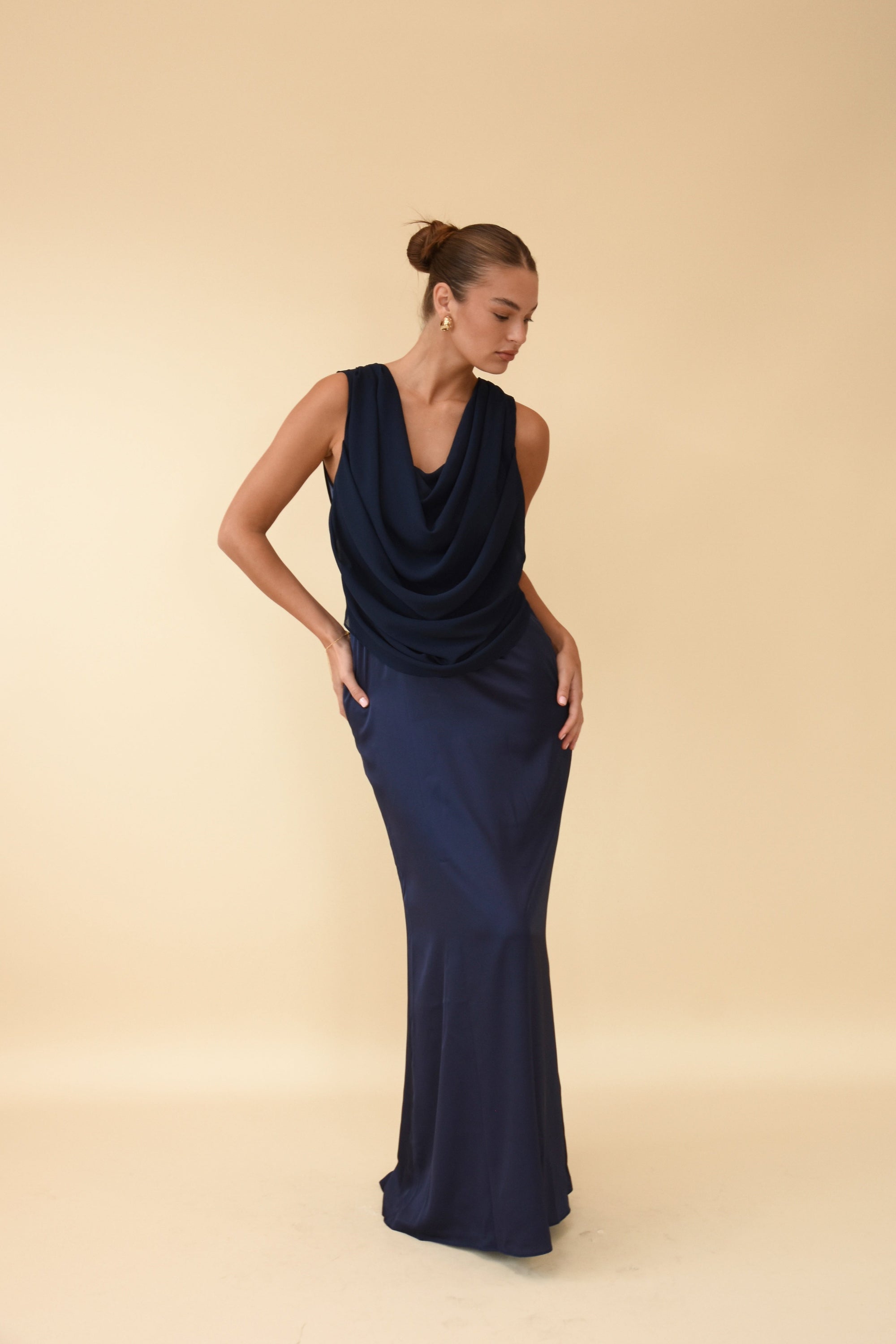 navy serena dress