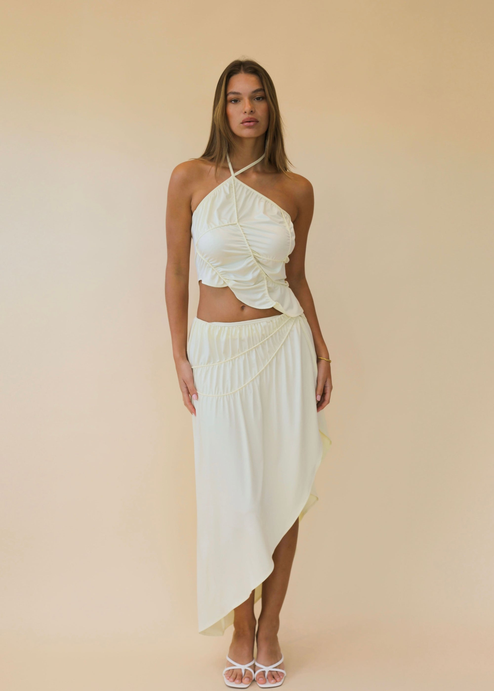 womens halter top with skirt